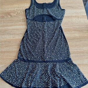 Banjul Black Studded Mini Dress